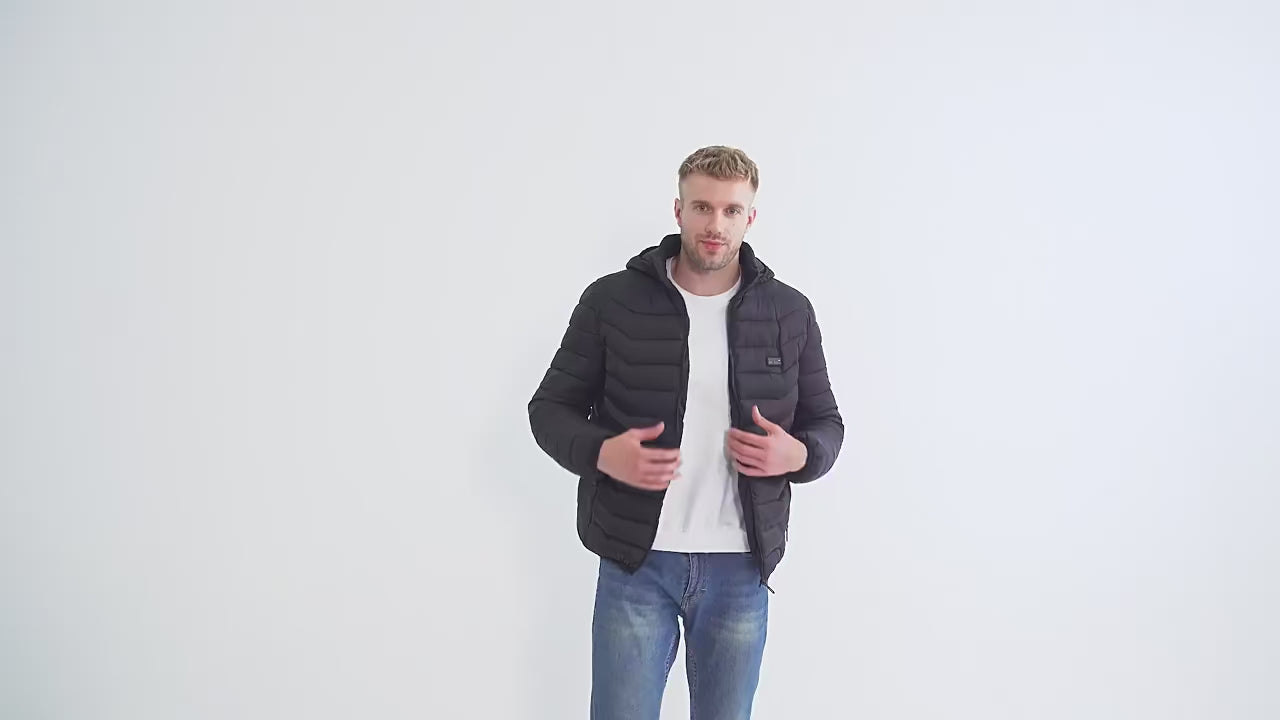 NorthEdge Heated Winter Jacket With Hood (9 Heating Zones)