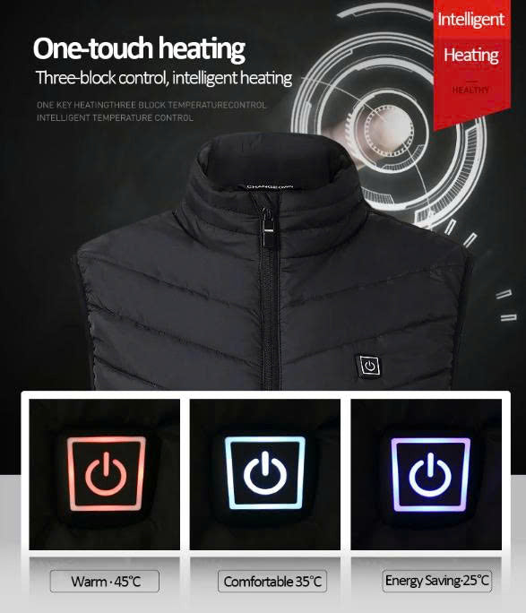 NorthEdge Heated Winter Jacket With Hood (9 Heating Zones)